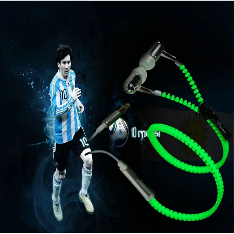 Glow Zipper Stereo Headset