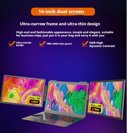 14-inch Dual-Screen Portable Monitor