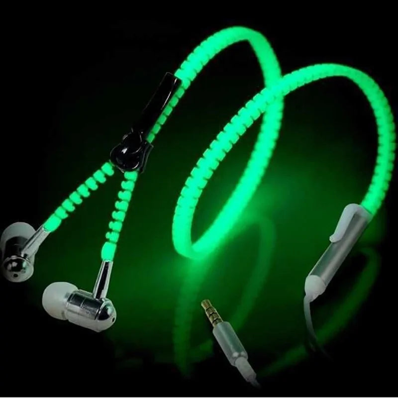 Glow Zipper Stereo Headset