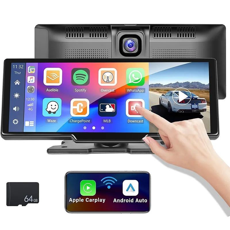 Dual-Camera Touch Screen Carplay Car GPS Navigation