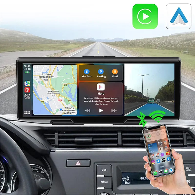 Dual-Camera Touch Screen Carplay Car GPS Navigation