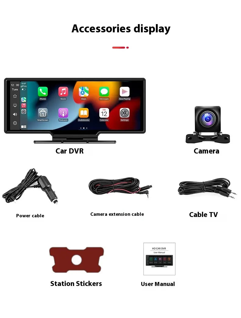 Dual-Camera Touch Screen Carplay Car GPS Navigation