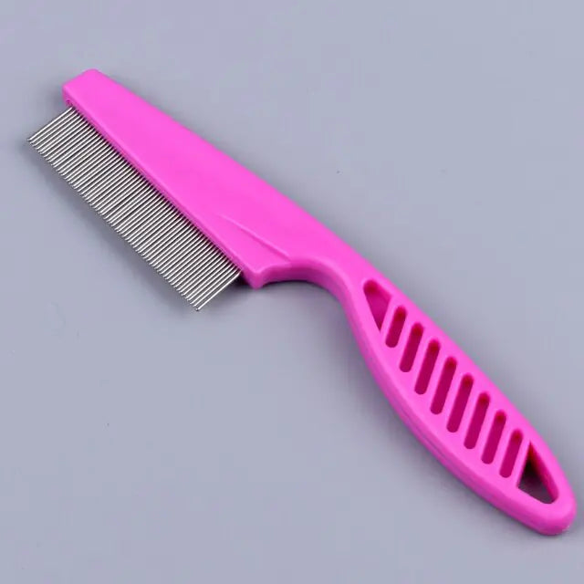 Pet Stainless Steel Comfortable Flea Comb For Dog And Cat